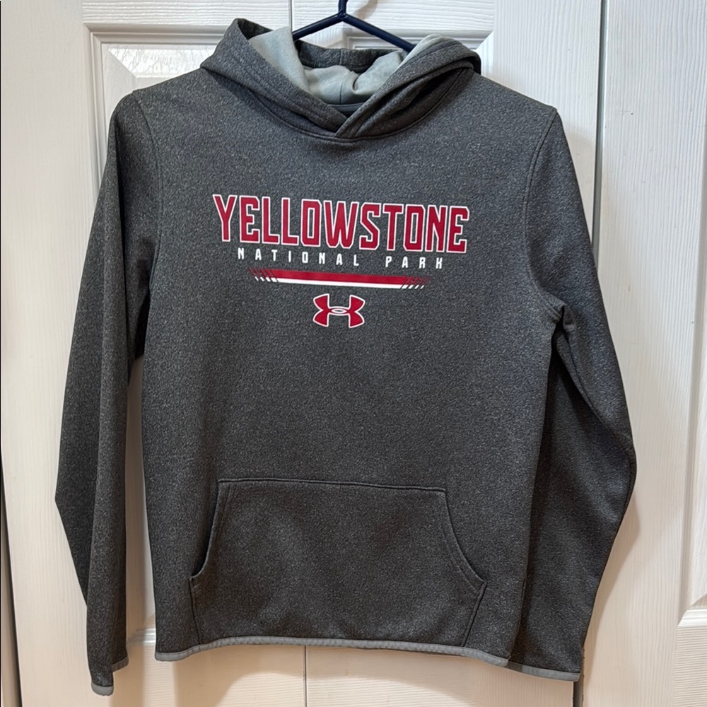 Girl’s Under Armor Yellowstone Charcoal Hoodie